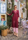 Crazy Vol 6 By AF Knot Work Viscose Rayon Designer Kurtis Wholesale Price In Surat	